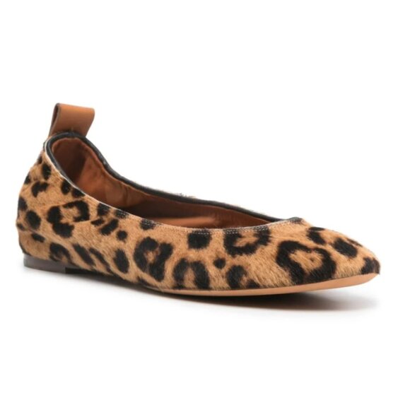 Lanvin Leopard-print Ballerina Flats - Picture 9 of 9